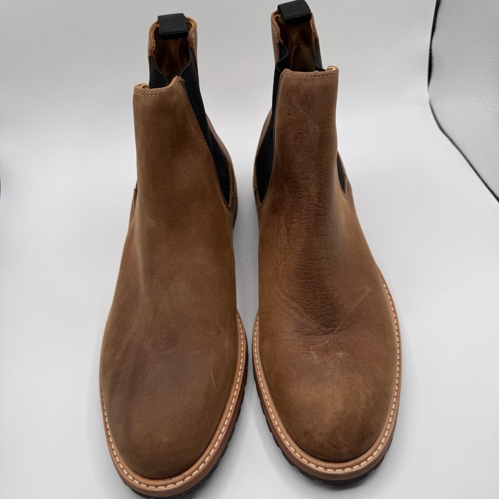Nisolo Marco Everyday Chelsea Leather Men's 11.5 Pull-On Boots Brown All Weather - Picture 2 of 7